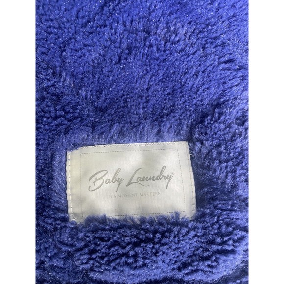 BABY LAUNDRY Plush Steel Blue Maze Lovey Security Blanket - Picture 4 of 7